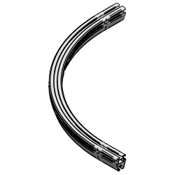 FLEXTRACK Light - Kurvet profil 90&#730;/R: 60cm