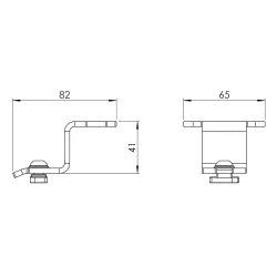 TRUMPF 95 - Side Cord Track Suspension Bracket
