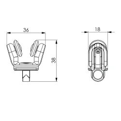G-TRACK 2-Wheel Curtain Runner