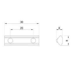 G-TRACK Double Slot Nut