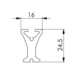 G-TRACK - Straight, 300cm