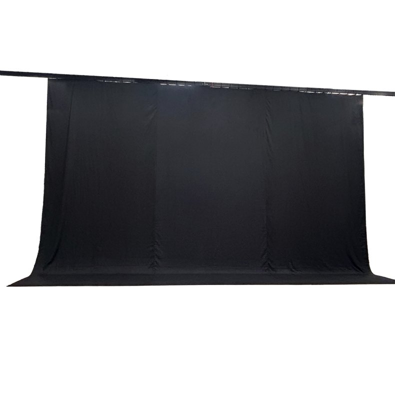 FORTPPE i sort satinmolton