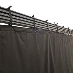 FORTPPE i sort satinmolton