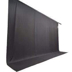 FORTPPE i sort satinmolton