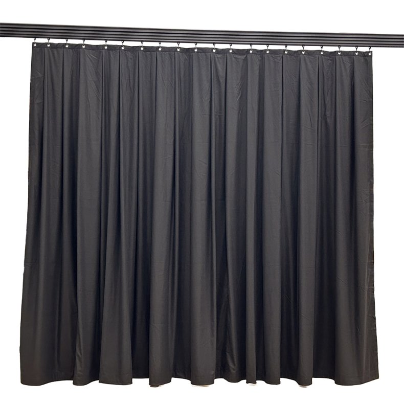 FORTPPE i sort satinmolton