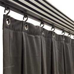 FORTPPE i sort satinmolton